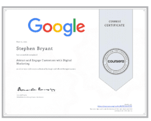Google Certificate Steve - 1