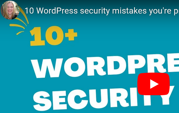 wordpress security - common risky configurations video thumbnail YT