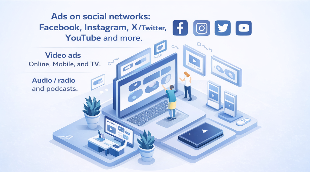 Better Web Group Advertising - Social Media, Audio, Video Options